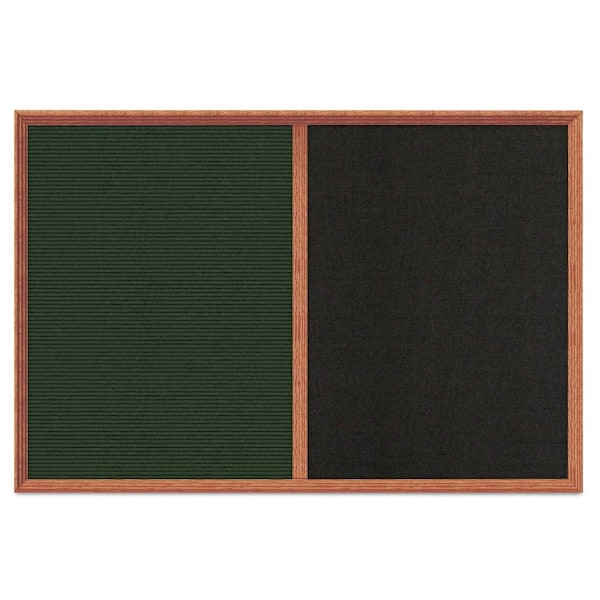 Enclosed Corkboard, 1 Door, 48"x36", 4" Fra